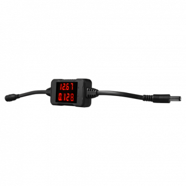 Current and Voltage Meter - Simple connection - Allows you to know the voltage and current of the  - powered device - Input voltage 3.6~24V DC - Maximum current 3A - LCD display screen