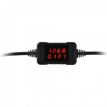 Current and Voltage Meter - Simple connection - Allows you to know the voltage and current of the  - powered device - Input voltage 3.6~24V DC - Maximum current 3A - LCD display screen