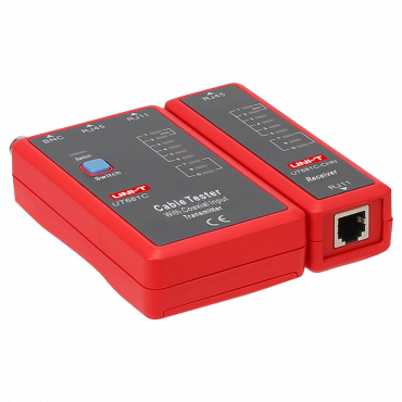 Cable tester - Cable status check RJ45/RJ11/BNC - Testing fast mode and slow mode - Automatic shutdown