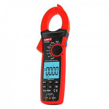 Current clamp - LED display up to 6000 accounts - Current measurement in AC up to 1000A - DC and AC voltage measurement up to 1000V - High AC accuracy with True RMS function - Measurement of resistance, capacitance | NCV function