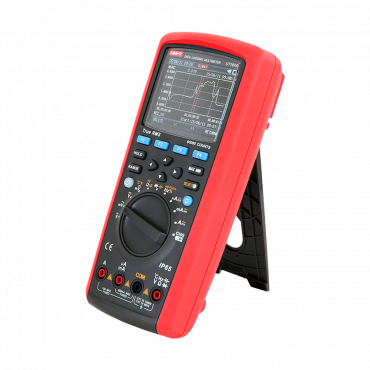 True RMS Datalogging Multimeter - TFT-LCD display up to 60000 accounts - DC and AC voltage measurement up to 1000V - DC and AC current measurement up to 10A - Resistance, capacitance, conductance measurement