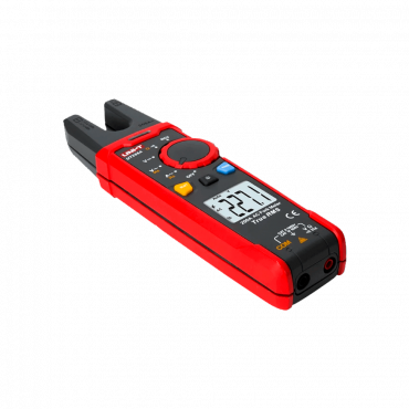 Fork-type clamp ammeter - LCD display of up to 6000 counts - Current measurement in AC up to 200A - DC and AC voltage measurement up to 1000V - High AC accuracy with True RMS function