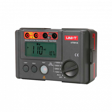 Electrical Insulation Resistance Meter - LCD display up to 2000 accounts - AC voltage measurement up to 750V - Automatic shutdown