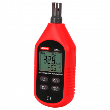 Environmental Condition Meter - Temperature and humidity measurement - Lightweight, cost-effective design with intuitive  - interface - Automatic shutdown