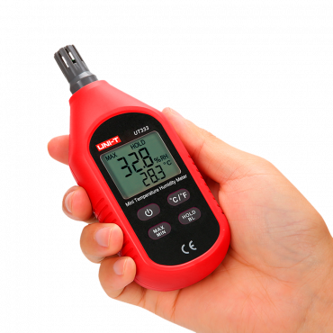 Environmental Condition Meter - Temperature and humidity measurement - Lightweight, cost-effective design with intuitive  - interface - Automatic shutdown