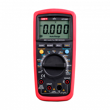 Digital multimeter CAT III - LED display up to 6000 accounts - DC and AC voltage measurement up to 600V - DC and AC current measurement up to 10A - High AC accuracy with True RMS function