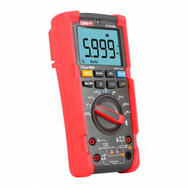 Digital multimeter - LCD display of up to 6000 counts - DC and AC voltage measurement up to 1000V - DC and AC current measurement up to 10A - High AC accuracy with True RMS function