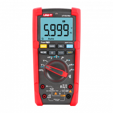 Digital multimeter - LCD display of up to 6000 counts - DC and AC voltage measurement up to 1000V - DC and AC current measurement up to 10A - High AC accuracy with True RMS function