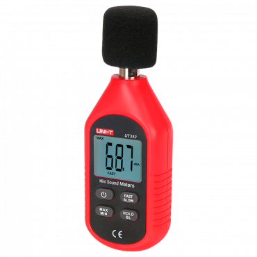 Sound level meter - Picks up noise up to 130 dB with fast response - Backlit LCD display - Ergonomic, lightweight design with intuitive  - interface - Automatic shutdown