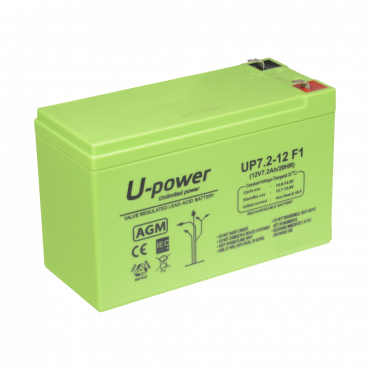 AGM loodaccu - Spanning 12V - Capaciteit 7,2 Ah - 101 x 151 x 65 mm / 2180 g - Voor back-up of direct gebruik