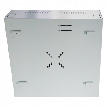 Safety box - Designed for wall installation - Vertical format - 2 keys and locks alike - Side inputs for cabling - VESA monitor holes