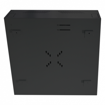 Safety box - Designed for wall installation - Vertical format - 2 keys and locks alike - Side inputs for cabling - VESA monitor holes - Black