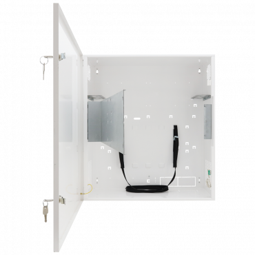 security box - Special for wall installation - vertical format - 2 keys and locks - Wiring entries - For monitor, POE Switches, Recorder and Rack 19´