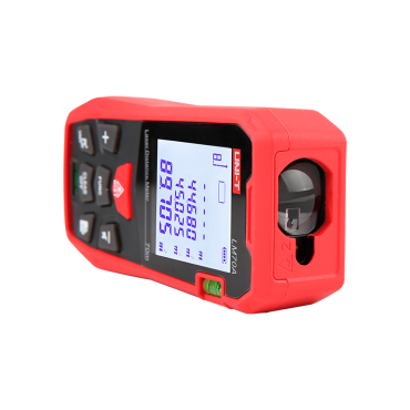 Laser distance meter - Range up to 100 m with millimeter precision - Measurement - of length, area and volume - Ergonomic and comfortable design - Storage of up to 99 data sets - Contains bubble level