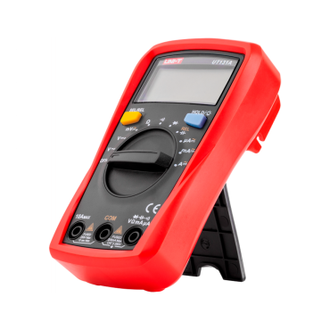 Handheld Digital Multimeter- LCD display of up to 2000 counts - DC and AC voltage measurement up to 250V - DC and AC current measurement up to 10A - Resistance measurement - Buzzer for continuity test
