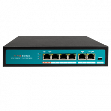 UV-KIT101-B84XPOE: Uniarch Video Surveillance Kit - XVR 8CH (up to 12 IP) - 4 Bullet cameras IP67 - Hi-PoE Switch - Space for 1 HDD - WEB, CMS, Smartphone and NVR interface