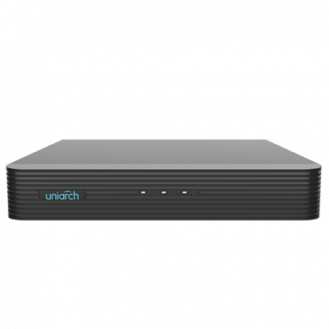 NVR for IP cameras - Uniarch - 4 CH video / Ultra compression 265 - HDMI 4K and VGA - Maximum resolution 8 Mpx - Supports 1 hard disk