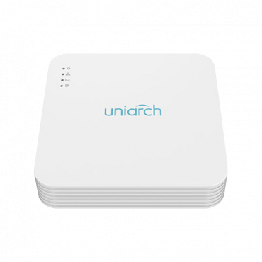UV-NVR-104LS-P4: NVR for IP cameras - Uniarch - 4 CH video / Ultra Compression 265 - 4 PoE Channels - Maximum resolution 5 Mpx - Supports 1 hard disk