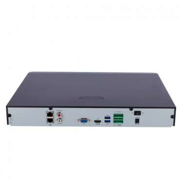 NVR recorder for IP cameras - Easy range - 32 CH video / Ultra 265 compression - Maximum resolution 12 Mpx - Supports 2 hard drives