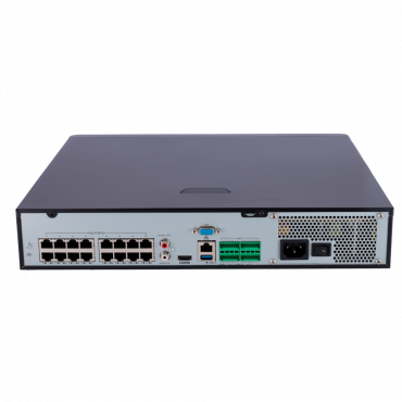 NVR recorder for IP cameras - Easy range - 32 CH video / Ultra 265 compression - 16 PoE channels - Bandwidth 320Mbps - Support 4 hard drives