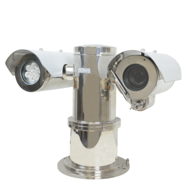 Explosieveilige IP-camera 8 Mpx | 1/2,7" Progressive Scan CMOS | Gemotoriseerde lens 6,5~143mm | 22X | IR-LED's Bereik 200 m | Roestvrijstalen behuizing 304 corrosiebestendig | Waterdicht IP68