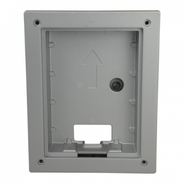 X-Security - Built-in video intercom box Villa XS-V2202E-(X) - Aluminium alloy trim included - Dimensions:162,9mm (H) x 128,9mm (W) x 35mm (D) - Versatile connection, cable entrances on all sides