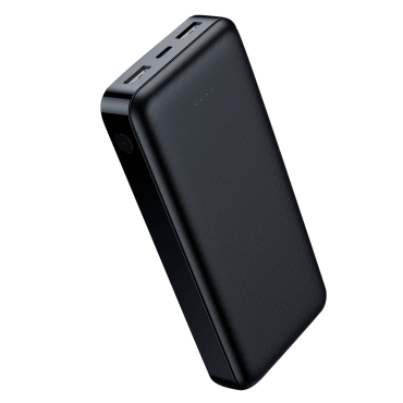 VEGER | Ultra slim power bank | 20000mAh (74Wh) Capacity | Power IQ fast charging | Micro USB, USB-C Inputs; 2 USB-A Outputs  | 4 Charge indicator LEDs