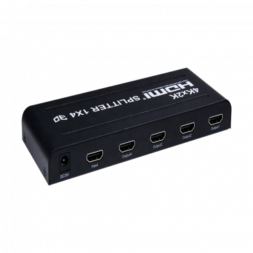 Video Wall HDMI Splitter - 1 HDMI input - 4 HDMI output - Full HD resolution (3840x2160) - Allows to split the input signal between 4 HDMI output