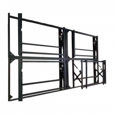 Frame for Video Wall - Wall installation - Suitable for 4 screens of 55" - Installation of screens in 2x2 - Metallic structure