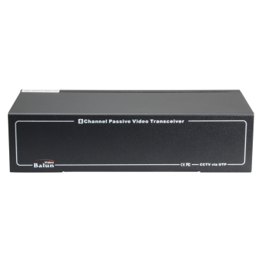 Video Balun 4N1 (HDTVI, HDCVI, AHD and CVBS) - 8 passive channels - Includes 8 BA612P-HAC - BNC and RJ45 connection - Range: 180 ~ 440 m - Rack mount possibility 19"