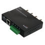 Video Balun for HDTVI / HDCVI / AHD / CVBS - 4 passive channels - Includes 4 BA612P-HAC - BNC and RJ45 connection - Range: 180 ~ 440 m