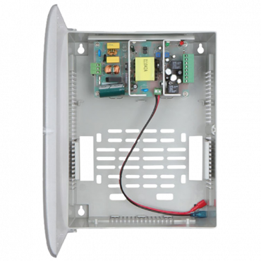 Power supply - Exclusive for access control - Control of different locks - auxiliary battery - Can be set to NC/NO - Plastic box