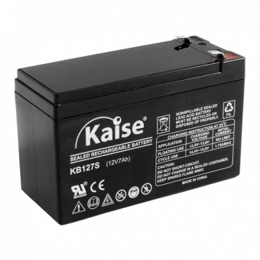 BAT1270: Rechargeable battery - Lead-acid - Voltage 12 V - Capacity 7.0 AH - 151 x 65 x 94 mm / 2100 g - For backup or direct use