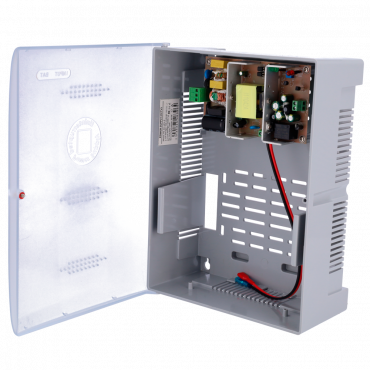 power distribution box - 1 input AC 100-240 V 50/60 Hz - Output voltage DC 12V 5A - Plastic box