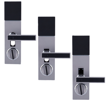 Bluetooth Smart Turnkey Lock - Mobile App : Invisible from the outside - Installation without manipulating the door - Suitable for third-party cylinders | Adjustable handle - Guest users and access reports - Ajax compatible with WM-BRIDGE (not inc.)