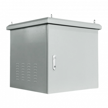Rack cabinet for wall - Up to 6U rack of 19" - Up to 100 kg load - With ventilation and cable passage - Includes 2 fans  - 8 Wiring inputs