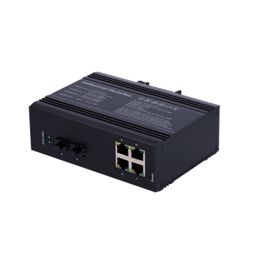 White Label PoE Switch - DIN Rail Mount - 4 Gigabit Ports + 2 Gigabit SFPs - 90W ports 1 or 2 / 30W ports 3-4 / Maximum 120W - IEEE802.3af/at/bt | PoE/PoE+/Hi-PoE - VLAN/STP/RSTP/MSTP/ERPS/SNMP/ACL - Static LAG/IGMP Snooping/DHCP Snoop/802.1x