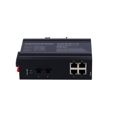 White Label PoE Switch - DIN Rail Mount - 4 Gigabit Ports + 2 Gigabit SFPs - 90W ports 1 or 2 / 30W ports 3-4 / Maximum 120W - IEEE802.3af/at/bt | PoE/PoE+/Hi-PoE - VLAN/STP/RSTP/MSTP/ERPS/SNMP/ACL - Static LAG/IGMP Snooping/DHCP Snoop/802.1x