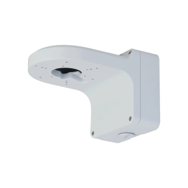 Wall Mount Bracket | For dome cameras | Suitable for outdoor use | Aluminum alloy | White colour | Cable pass