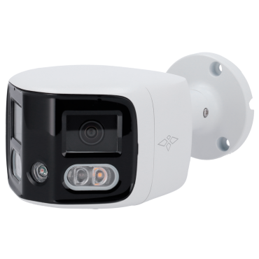 X-Security 8 Megapixel IP Bullet Camera - Active Deterrence | SMD 4.0 - 2 Lenses 2.8 mm / Dual Light 20m - WDR 120 dB | Integrated Microphone and Speaker - PoE | H.265 - Smart Features