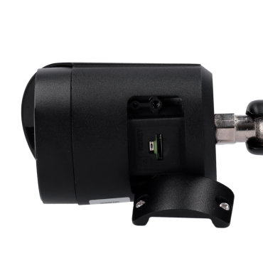 Bullet IP Camera 4 Megapixel Pro Range - Color black - 1/2.8” Progressive Scan CMOS - Compression H.265+/H.265/H.264+/H.264 - Lens 2.8 mm / LEDs Range 30 m - WDR | Integrated microphone - WEB, DSS/PSS, Smartphone and NVR