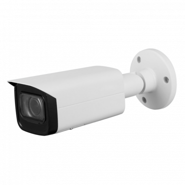 4Mpx IP PRO Camera - 1/2.7” Progressive CMOS - Compression H.265+ / H.265 / H.264+ / H.264 - Varifocal Motorized Lens 2.7~13.5 mm | WDR - Audio and Alarms| IR LEDs Range 60 m - Weatherproof IP67