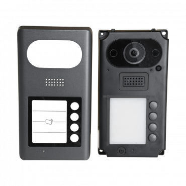 Video intercom IP - 2Mpx wide angle camera - Two-way audio | 4 call buttons - Mobile App for remote monitoring - Stainless steel, vandal proof - Surface mounting