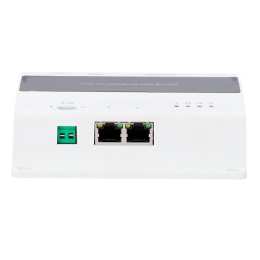 2-wire switch for cascade - 3 groups of 2 wires - 10 cascade levels - Connection of 20 monitors and 2 boards - Surface or DIN rail mounting - TCP/IP Connection