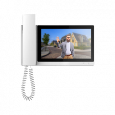 Video-intercommonitor - 7 "TFT-scherm - Tweeweg audio- en interapparaatgesprekken - TCP / IP, RS485 en WiFi - Slot MicroSD | 6 alarmingangen - opbouwmontage