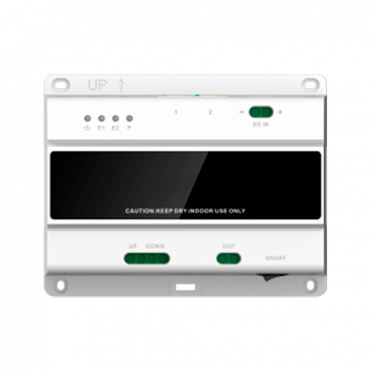 Video-intercom kit - Technology 2 wires and PoE - Includes panel and monitor - Hub 2 wires and brackets inc. - Mobile App with P2P - Surface mounting