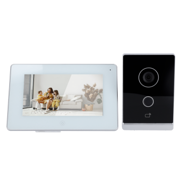 Video door entry kit - IP and PoE technology (board only) - TCP/IP, Wi-Fi and SIP - Includes Plate and Monitor - surface mount - Smart PSS Software | DMSS mobile app