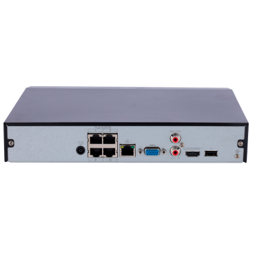 X-Security WizSense AI IP Recorder | 4 CH IP video | 4CH PoE | Maximum recording resolution 12 Mpx | Bandwidth 80 Mbps Full HD HDMI and VGA output | Supports 1 hard drive
