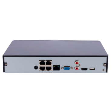 X-Security AI IP-recorder | 4 CH video IP | 4 CH PoE | Maximum recording resolution 12 Mpx | Bandwidth 80 Mbps | Full HD HDMI and VGA Output | Supports 1 hard disk