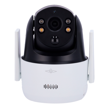 4G Solar Power 4 Mpx PT IP Camera | 1/2.8” STARVIS CMOS 5Mpx | Dual Light: IR and White Light | Human Detection with Active Deterrence | H.265+/H.265/H.264+/H.264 Compression | Sound and light alarm | PIR